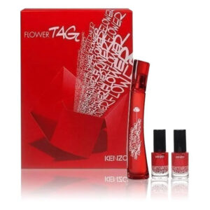 Flower Kenzo Tag By Kenzo For Women (3pc Gift Set) - perfumesandrea